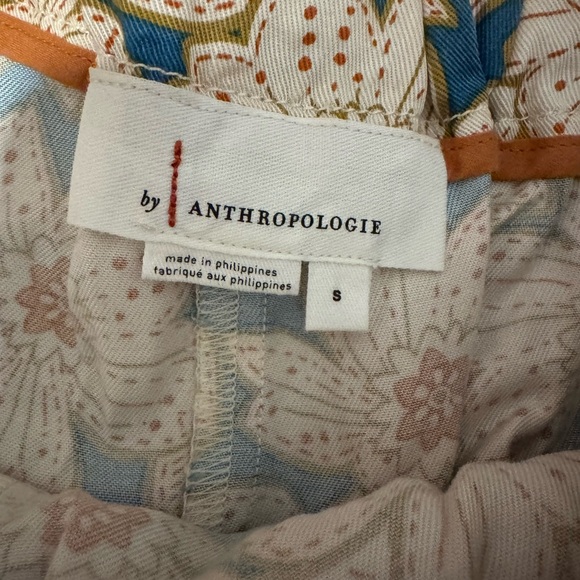 Anthropologie skort floral size small front tie high waisted - Picture 5 of 5